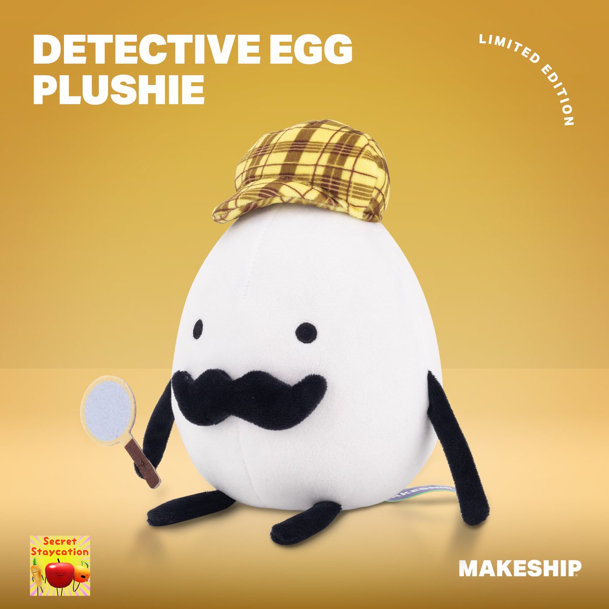 The Detective Egg plush have been released! They're available