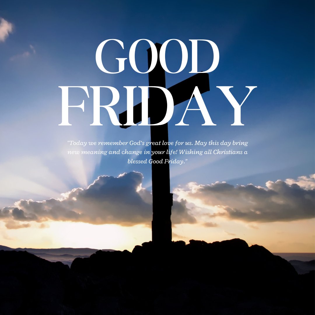 Reflecting on the solemnity and grace of Good Friday. May your day be filled with moments of thoughtful contemplation and renewed hope. 🕊️✨ #GoodFriday #ReflectionAndRenewal'