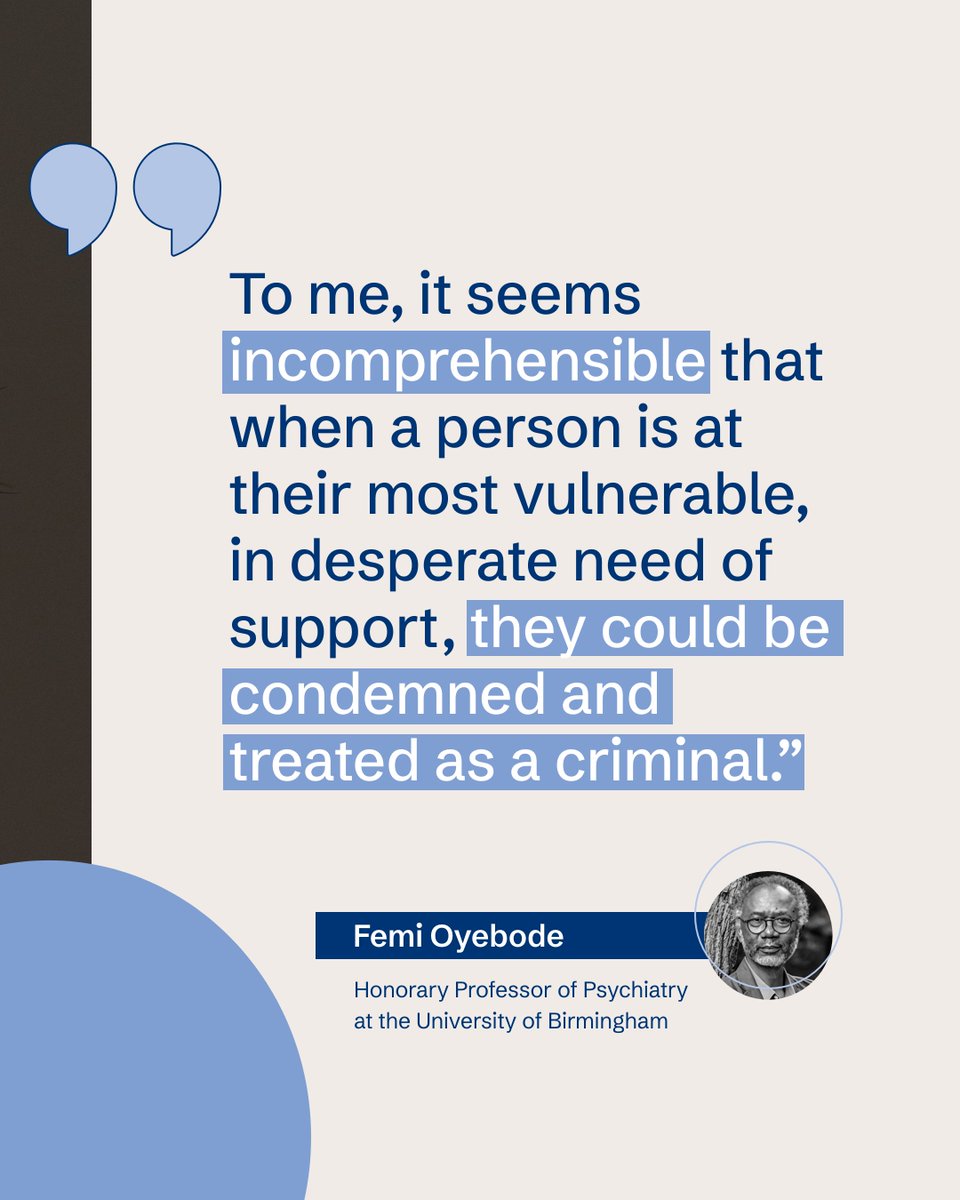 In support of our campaign to Decriminalise Suicide Worldwide, @FemiMind writes for @devex

tce.buzz/3RIZ30i

@unibirmingham
#DecriminaliseSuicideWorldwide