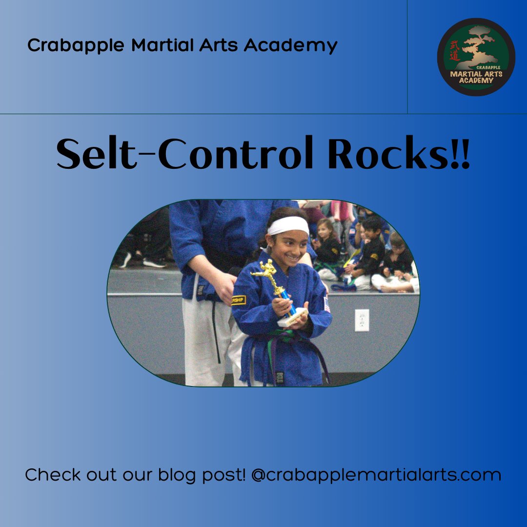 Milton families! This weeks blog topic is Self-Control!🥋 crabapplemartialarts.com/self-control-r… It is important that children learn self-control and Martial Arts is a Great way to do it!! Learn more about this from our blog! #CMAA #SelfControl #MiltonFamilies