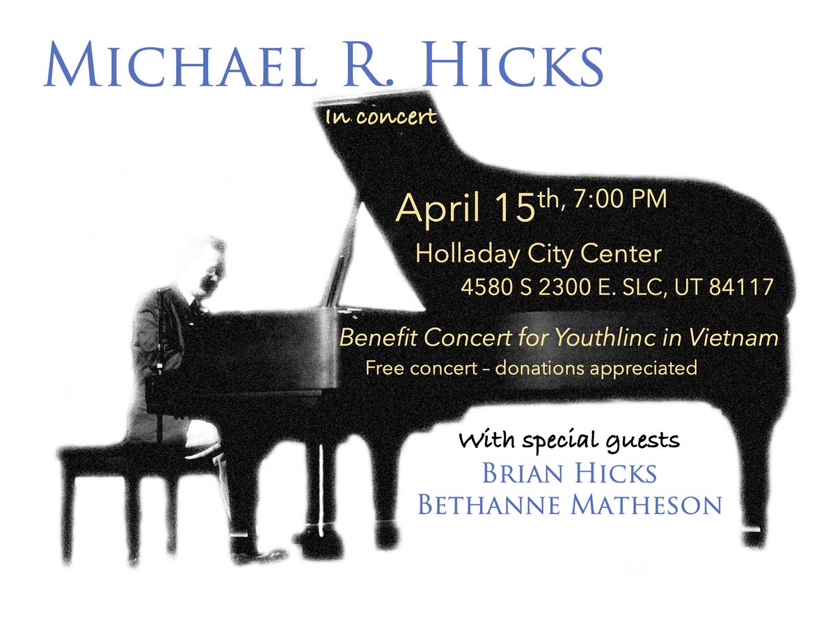 MichaelRHicks1's tweet photo. Hope you can come! https://t.co/fP6VteM7AM