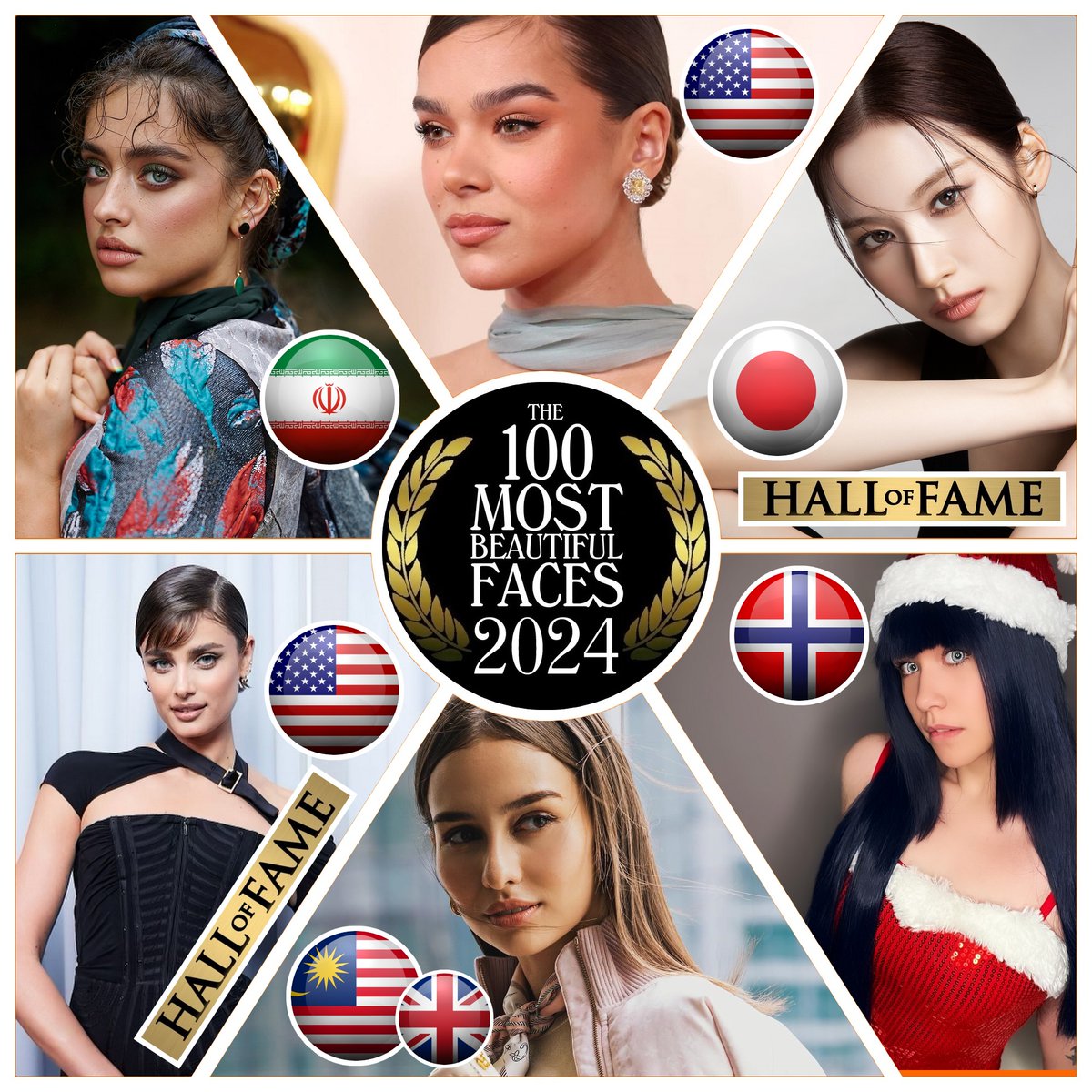 Which Face Should Be Nominated? These are the faces nominated today. Nominate & Vote for the Top 100 of 2024 -patreon.com/tccandler #tccandler #100faces2024 #kimiyahosseini #haileesteinfeld #SANA #twice #taylorhill #annajobling #camlay #jyp