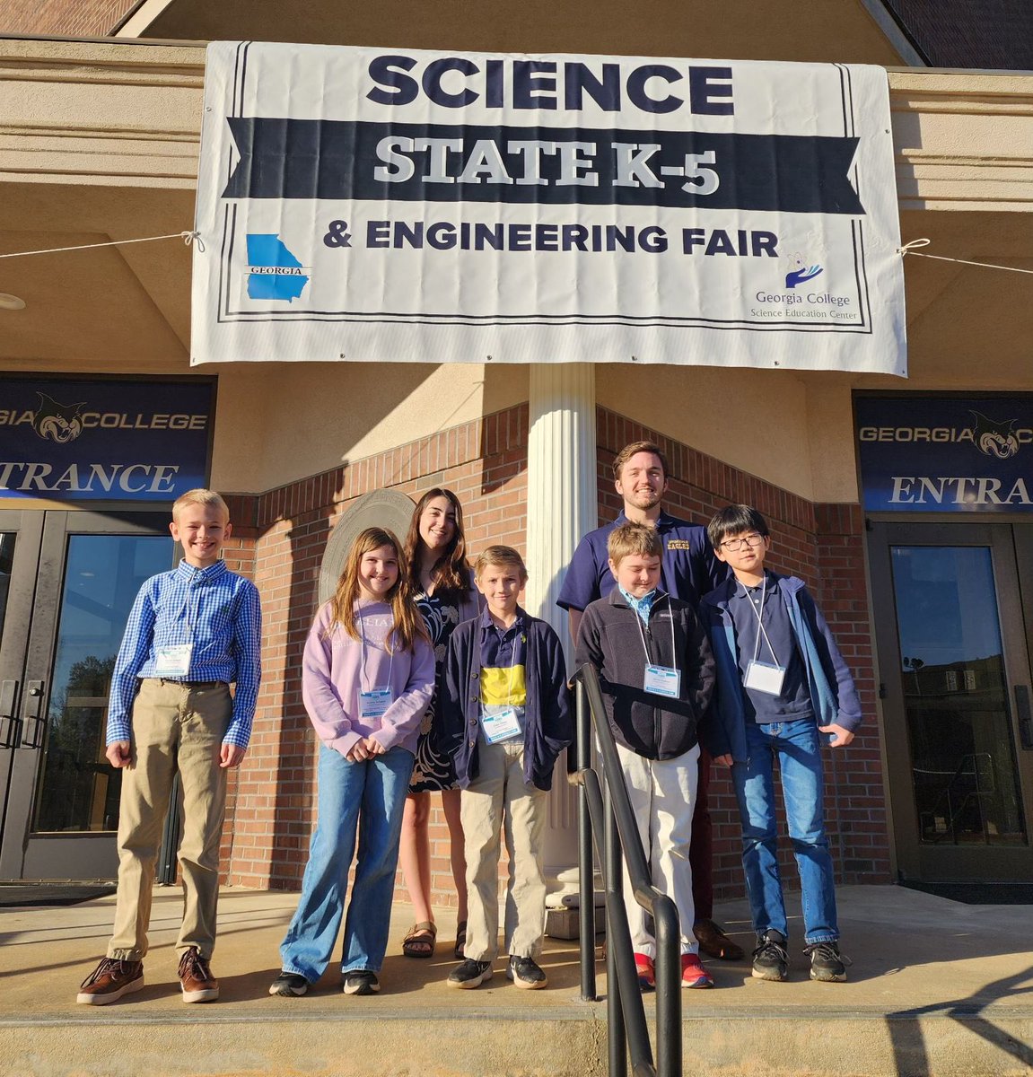 Springdale won big at the State K-5 Science &amp; Engineering Fair! Audrey Schanck, Tucker Gilbert, and James Hudson earned 3rd and Colin Tillery placed 1st. Sosuke Nishimiya won the Grand Honors award and also Best of Chemical and Material Science. #SpringdaLEADS #Built4Bibb