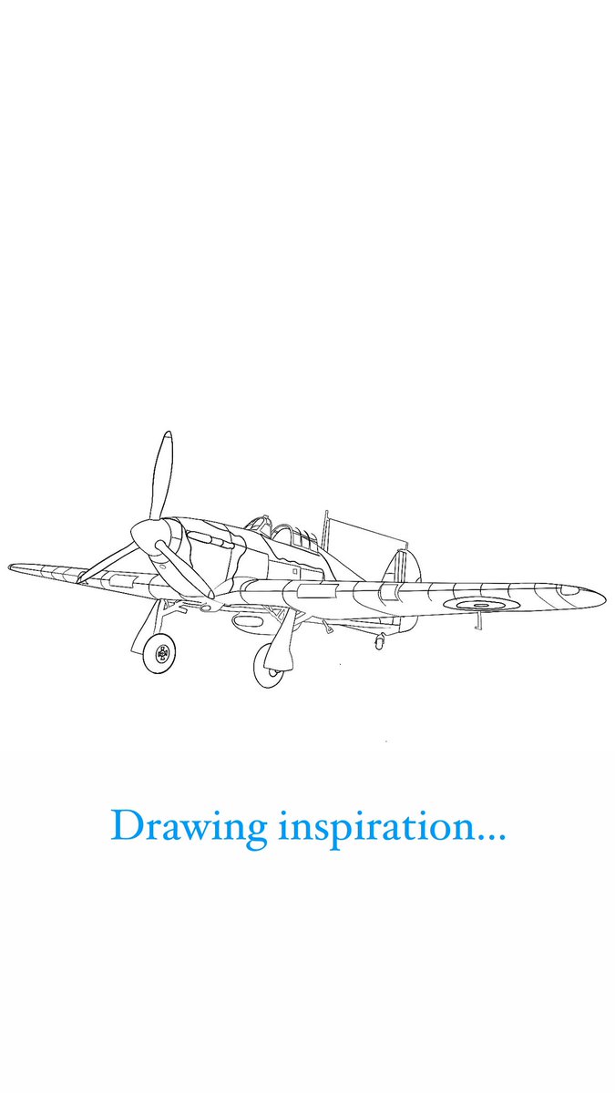 Had a bit of inspiration to draw again this afternoon, so made a start on a Hurricane. It’s just the line art for now, but I have an idea in my head, so we’ll see what happens over the long weekend (subject to surviving the North Sea tomorrow)