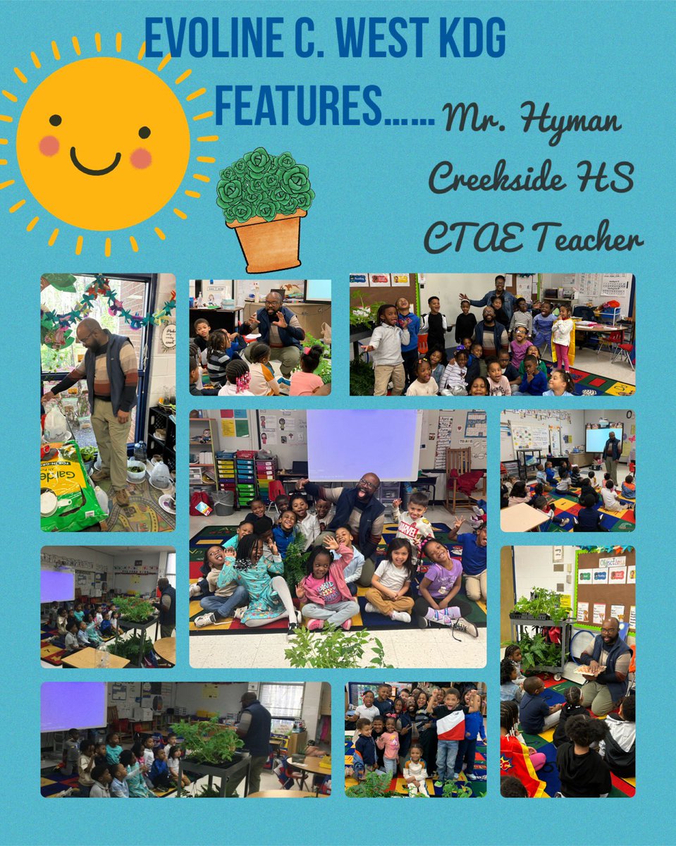 Mr. Hyman is our featured person for our second PBL.  He talked to us about his career, plants and gardening.  Everyone was excited and engaged in his presentation.  @ecwestwildcats @Creekside_High @travishyman