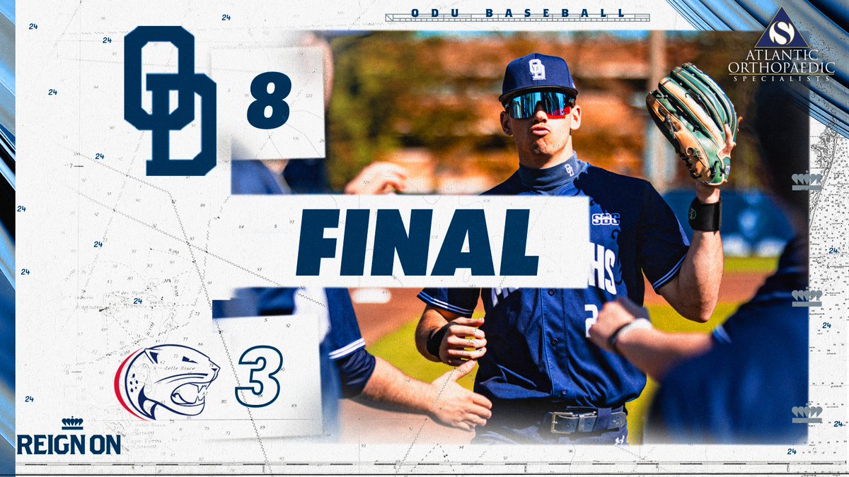 ODUBaseball's tweet photo. FINAL | It's a series win for the Monarchs as they grab both games of the DH.

ODU 8, USA 3
#ODUSports | #ReignOn | #Monarchs https://t.co/A8iBVCEbZW