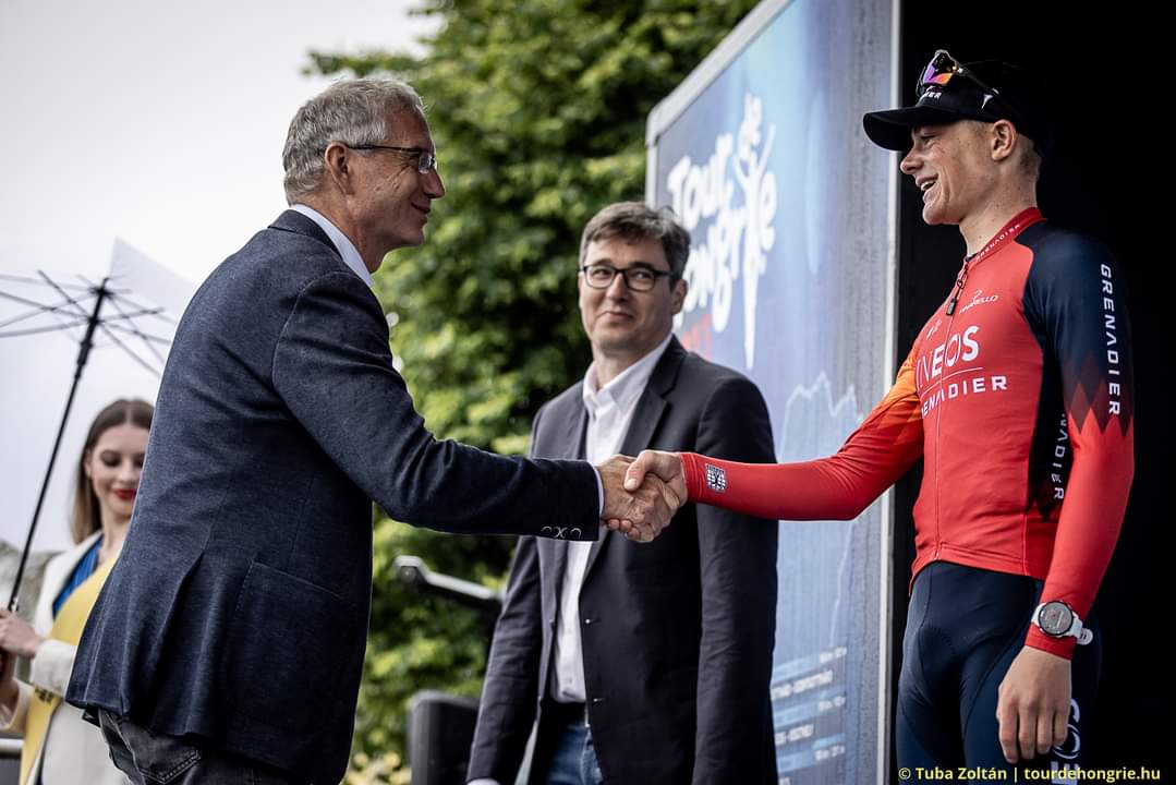 #TourdeHongrie teams 1️⃣7️⃣. 🇬🇧 British WorldTeam @INEOSGrenadiers came really close to defend their Tour de Hongrie title last year, when Ben Tulett finished 2nd in GC. They're coming back in 2024!