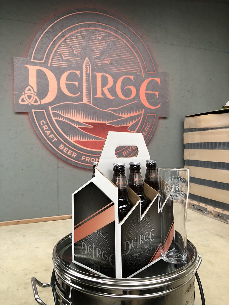 Deirge Brewery is a new craft  beer brewery in Castlederg West Tyrone that offers a range of extremely flavoursome craft beers. We are very excited for the people of Ireland to try our beers and enjoy them as much as we do🍺🍺 #DeirgeBrewery #SimonJohnDesigns #CraftBeer #Craft