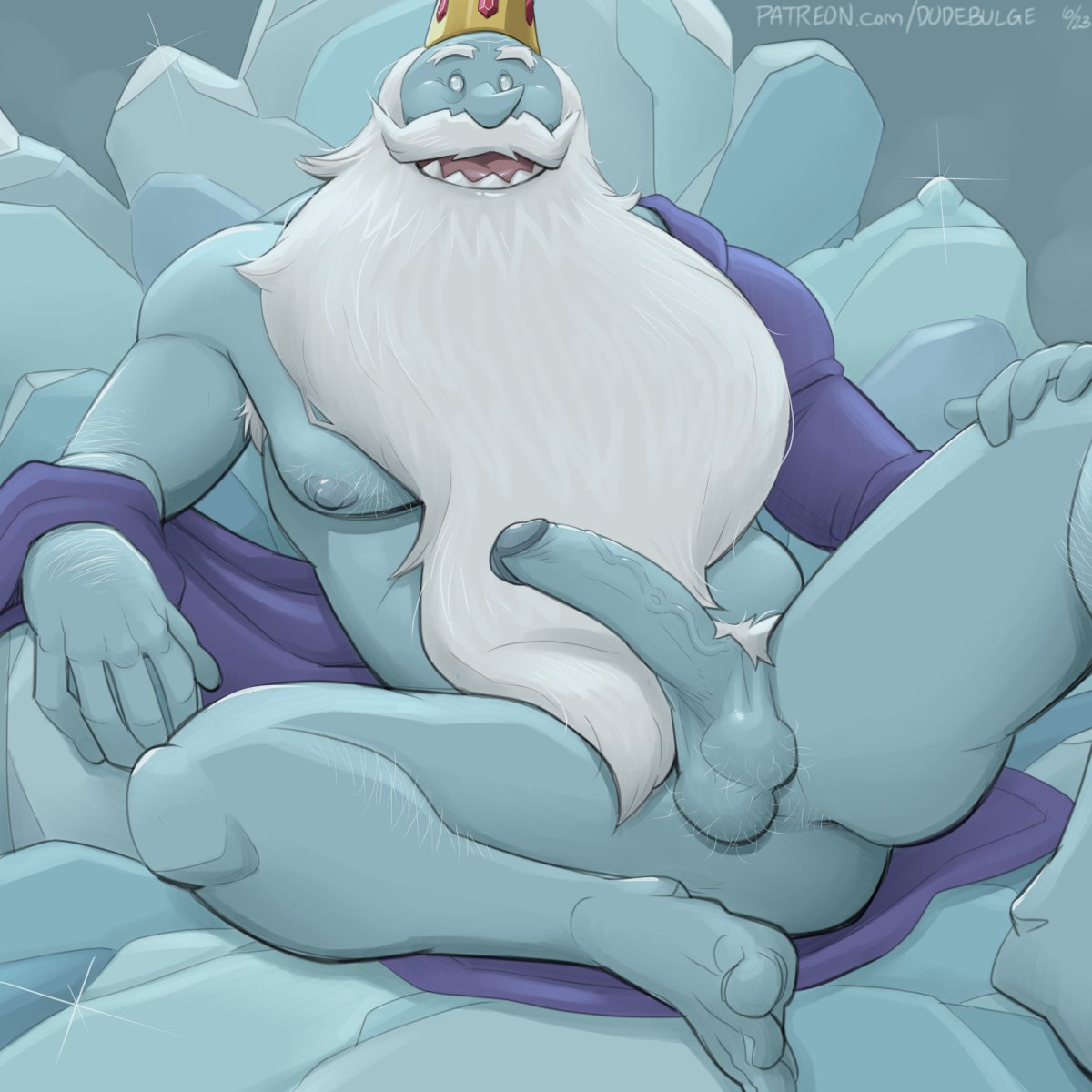 Ice King's Nice Thing I've had a huge crush on the Ice King for so, so long. About exactly as long as Adventure Time has existed in fact! He's so silly, and cute, and hare-brained with his schemes. I mean, he just wants companionship - I'm more than happy to oblige! #nsfw