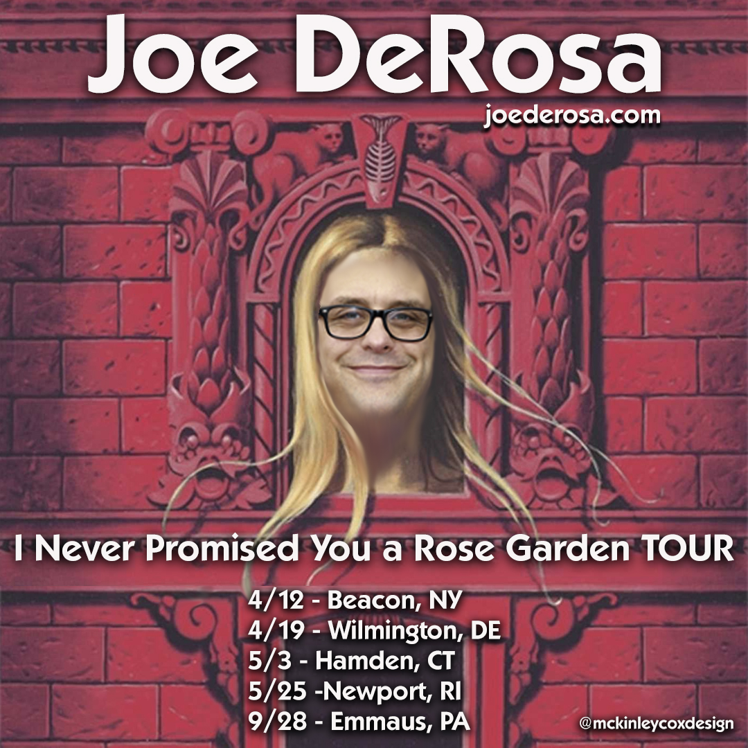 Folks, the tour continues! See upcoming dates for my new hour I Never Promised You a Rose Garden. 🥀 4/12 Beacon, NY @townecriercafe 4/19 Wilmington, DE @queenwilmington 5/3 Hamden, CT @spaceballroom 5/25 Newport, RI @jptnewport Get tix on my site. Link in bio.