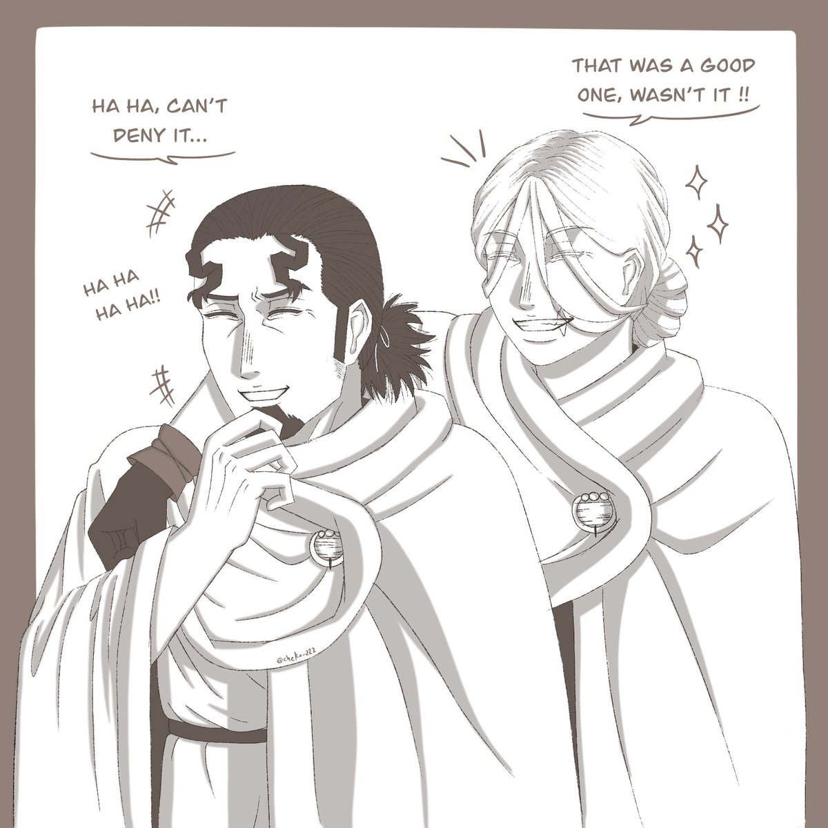 cheko_222's tweet image. She knew how to make him laugh😏✨️, mostly they made jokes about Thorkell, that poor man🥲

#VINLAND_SAGA #Thors #Thorkell #OC