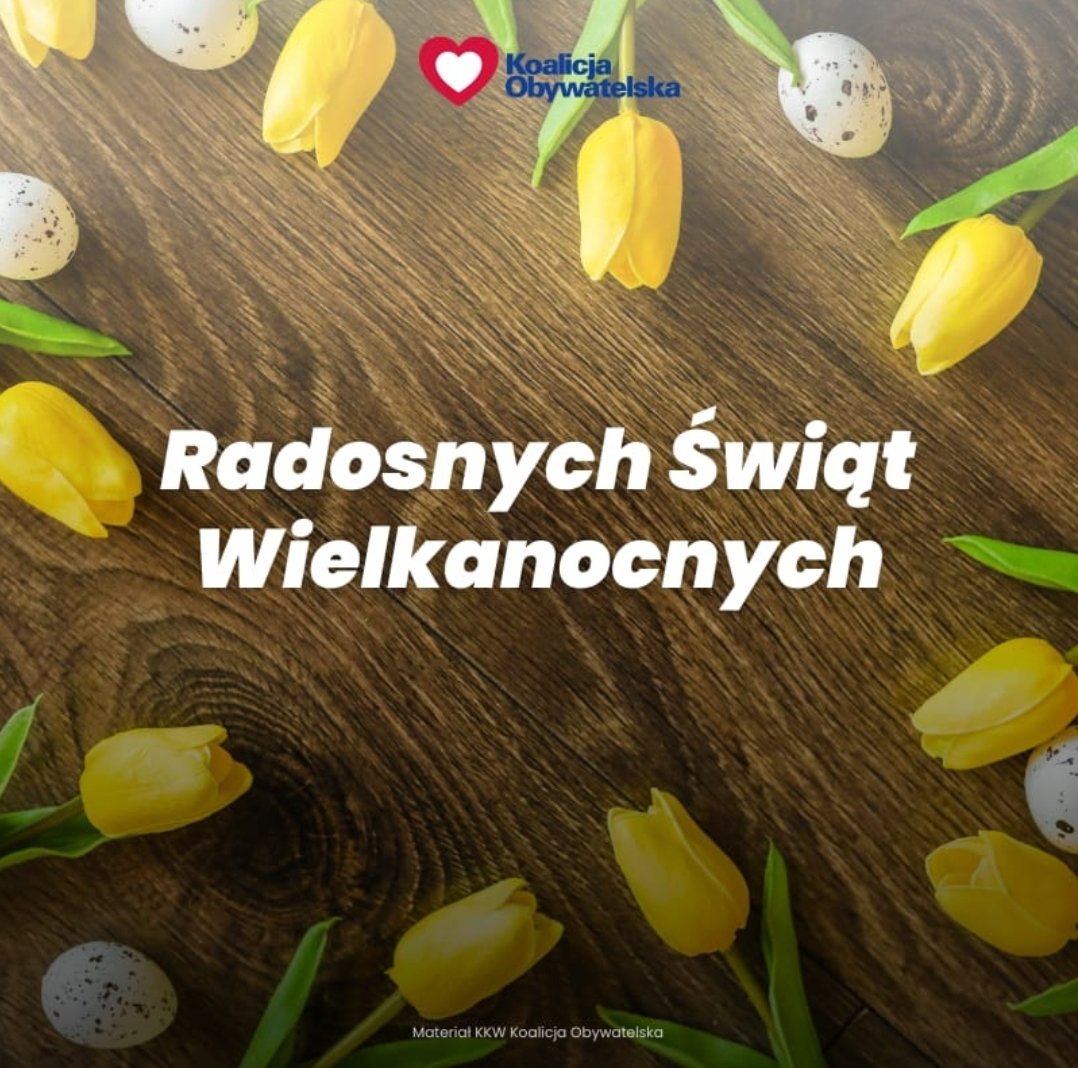 Zdrowych i pogodnych Świąt Wielkanocnych, pełnych wiary nadziei i miłości. Niech będzie to dla Państwa czas odpoczynku, refleksji, czas spędzony z Rodziną i Bliskimi w dobrym nastroju i pięknej atmosferze.