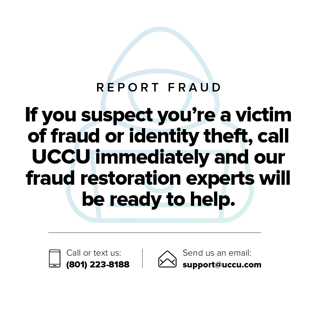 utahcommunitycu's tweet photo. Sometimes, despite our best efforts, fraud can still take place. Thats why we have a dedicated team of UCCU Fraud Restoration Experts.
To read more what to do if you fall victim, visit https://t.co/38X0FKYuFr
#LoveWhereYouBank #FraudPreventionMonth #FraudProtectionFriday https://t.co/OJlkjM2kMl