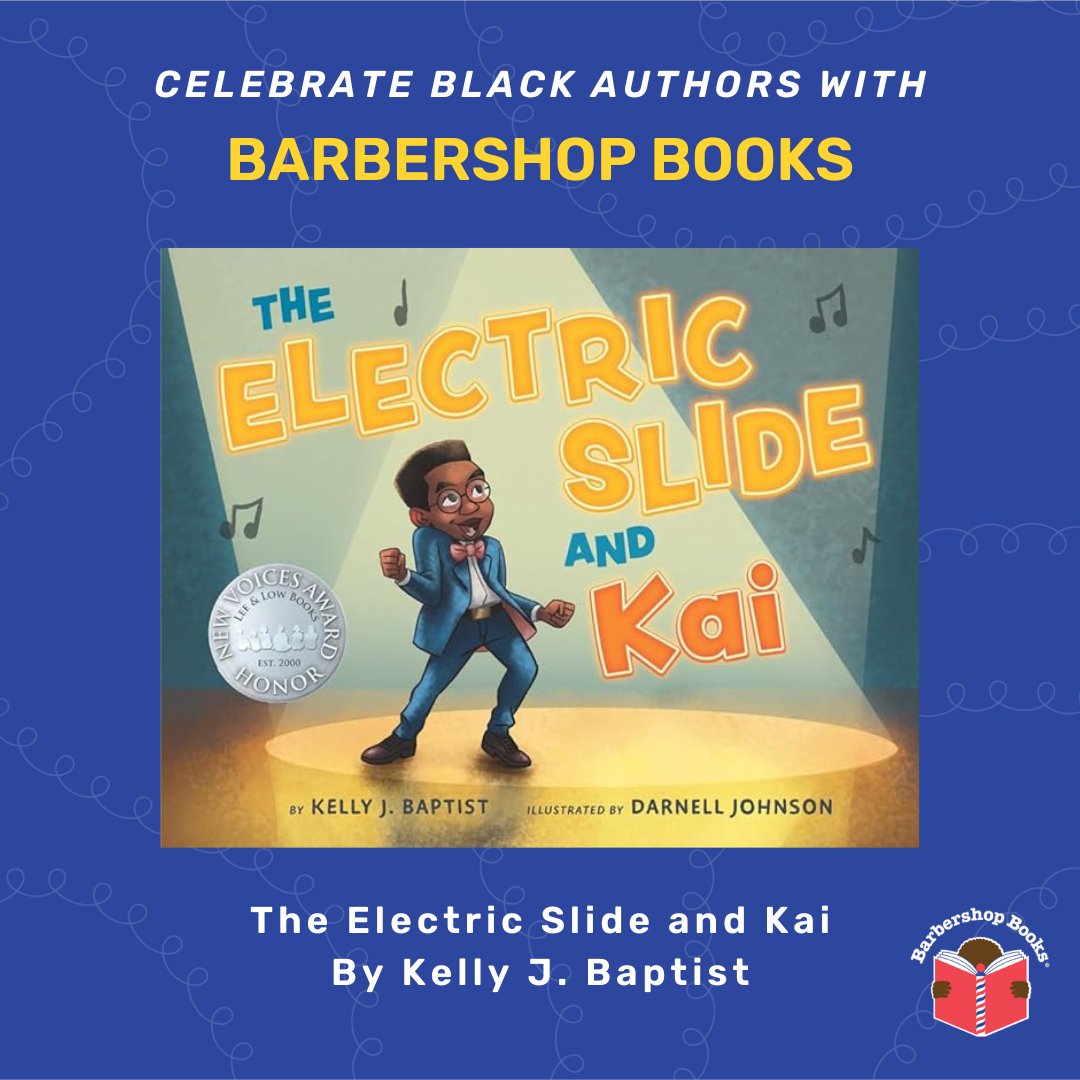 Barbershop Books (@barbershopbooks) on Twitter photo 🕺"The Electric Slide and Kai" written by <a href="/kellyiswrite/">Kelly J. Baptist</a> and illustrated by Darnell Johnson
Author Kelly J. Baptist has published six books for children and young adults. She is the winner of the 2017 Lee and Low New Voices Honor Award
Learn More: kellyiswrite.com 🕺"The Electric Slide and Kai" written by <a href="/kellyiswrite/">Kelly J. Baptist</a> and illustrated by Darnell Johnson
Author Kelly J. Baptist has published six books for children and young adults. She is the winner of the 2017 Lee and Low New Voices Honor Award
Learn More: kellyiswrite.com