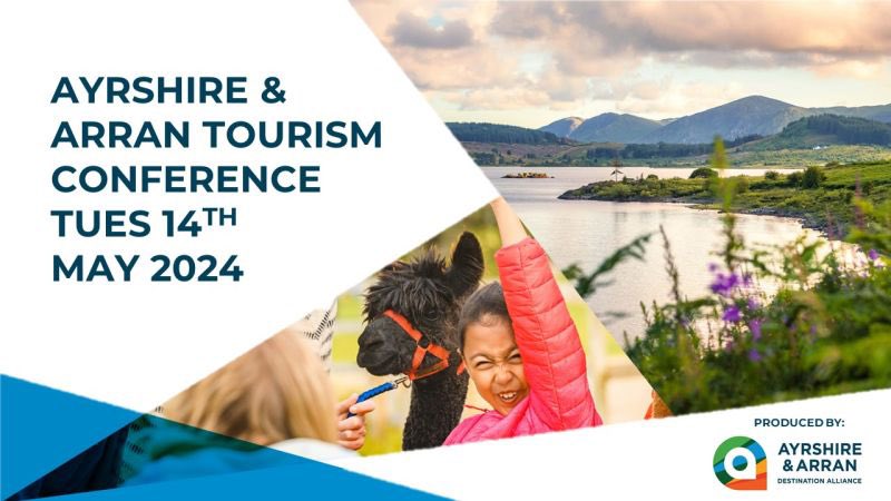 AADestAlliance's tweet photo. We are excited to announce that the Ayrshire &amp; Arran Tourism Conference will be held on Tuesday 14th May.

Please make a note of the date in your diary and we look forward to sharing more information very soon on how to register for your delegate place! https://t.co/H2aSAYL6VK