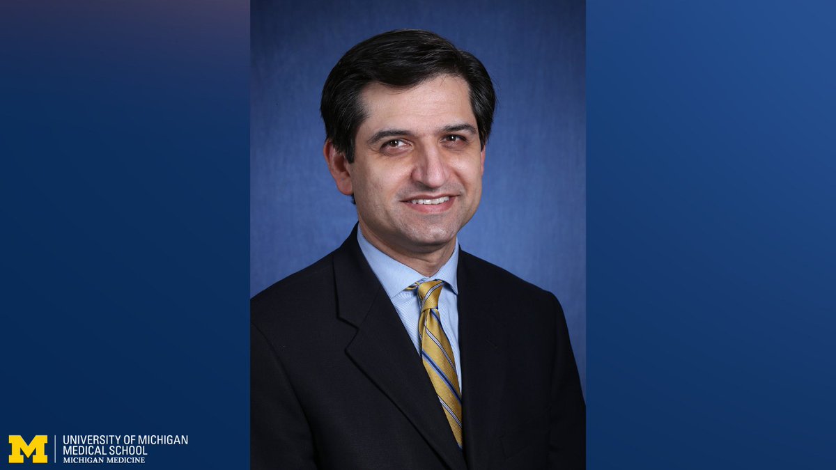 Shahzad I. Mian, M.D., has been appointed chair of the Dept. of Ophthalmology and Visual Sciences & the director of the @UMKelloggEye. He is an award-winning teacher & mentor and has held numerous leadership roles in his field. Congrats! michmed.org/Dny59