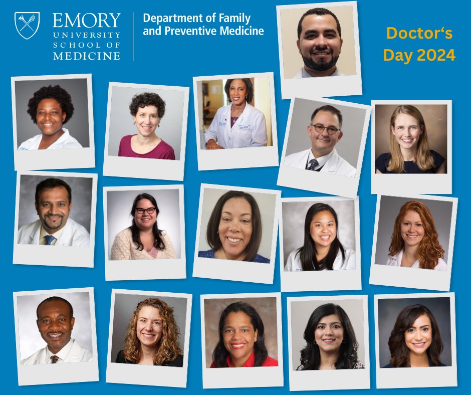 Emory Dept of Family & Preventive Medicine (@emoryfammed) on Twitter photo <a href="/EmoryFamMed/">Emory Dept of Family & Preventive Medicine</a> congratulates our 2024 #DoctorsDay honorees, nominated by their colleagues and making us proud every single day! #EmoryDoctorsDay2024 <a href="/EmoryFamMed/">Emory Dept of Family & Preventive Medicine</a> congratulates our 2024 #DoctorsDay honorees, nominated by their colleagues and making us proud every single day! #EmoryDoctorsDay2024