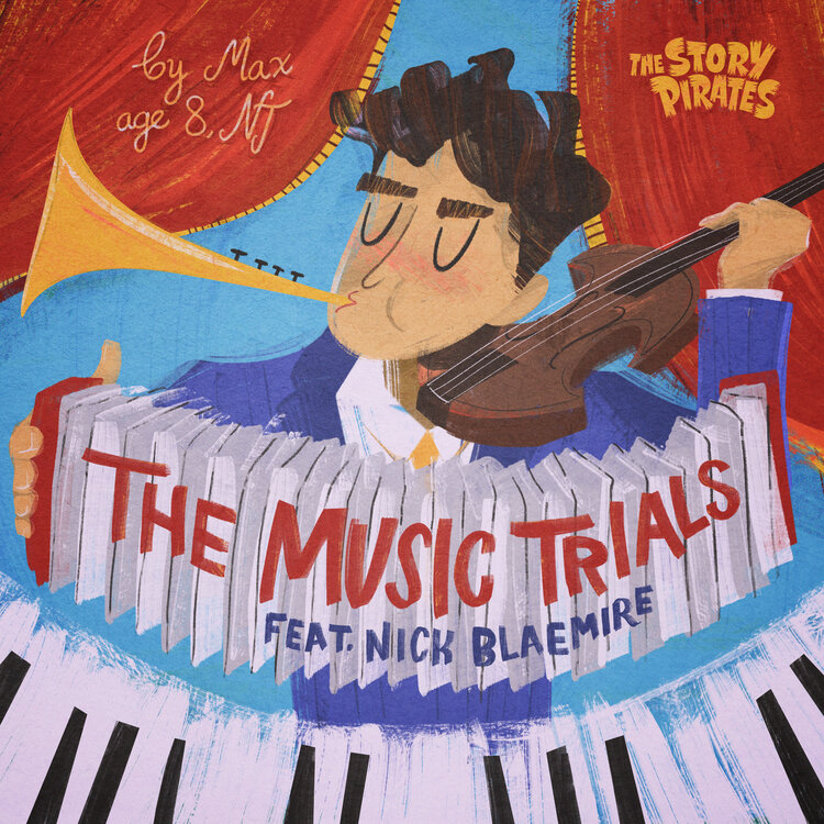 Now available to add to your playlists! 🎶 fanlink.tv/vAwX Go on a musical journey with our adaptation of 8-year-old Max's 'The Music Trials' composed by Story Pirates @jackpmitchell1 featuring special guest Nick Blaemire! Now available wherever you listen to music!