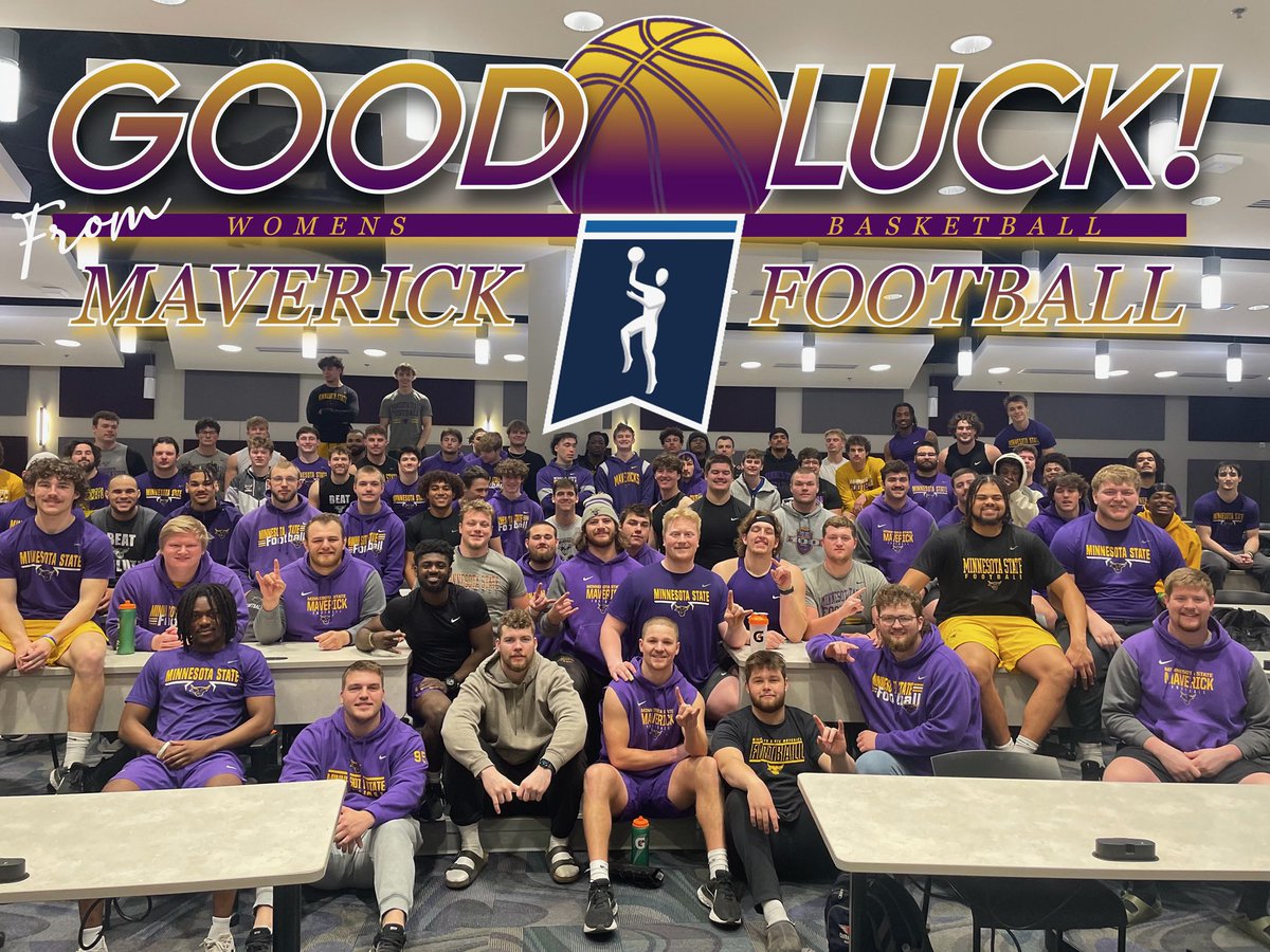 maverick_scoop's tweet image. It’s GAMEDAY! The guys wanted to wish @MinnStWBB the best of luck tonight as they play for their second National Championship. Bring the hardware back to Kato! 🤘🏽😈

#MavFam #BringItHome