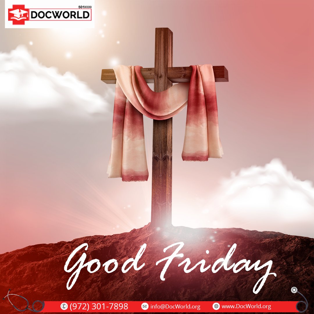 OrgDocWorld's tweet image. Wishing you all a solemn and blessed Good Friday from #DocWorld! May this day be filled with reflection, gratitude, and peace. 🙏
.
.
.
.
.
#GoodFriday #HolyFriday #GoodFriday2024 #EasterWeekend #BlessedFriday