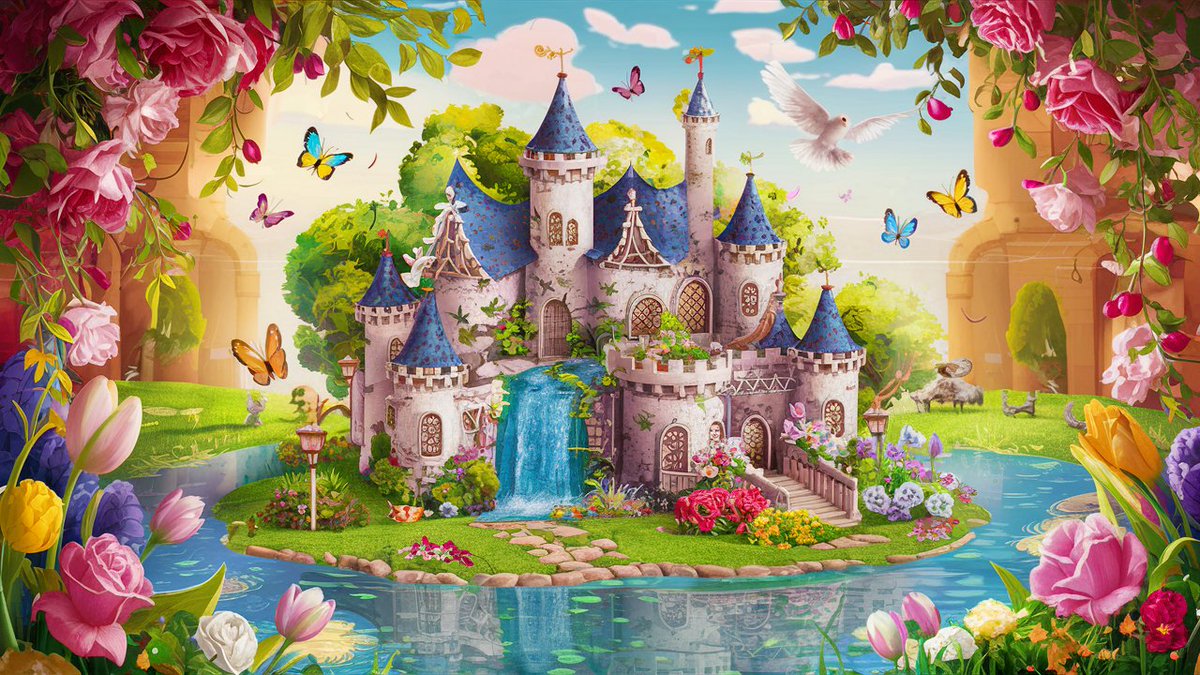 queen50445's tweet photo. A stunning and vibrant illustration of a whimsical castle surrounded by a beautiful, serene pond..
#HOTS #HANJISUNG #Wrzosek #Kuna #LLOUDbirthday #SUHO #NaturalBeauty #natural #NaturePhotography #photographer #love #TAEHYUNG https://t.co/Rwpz3lWpqE