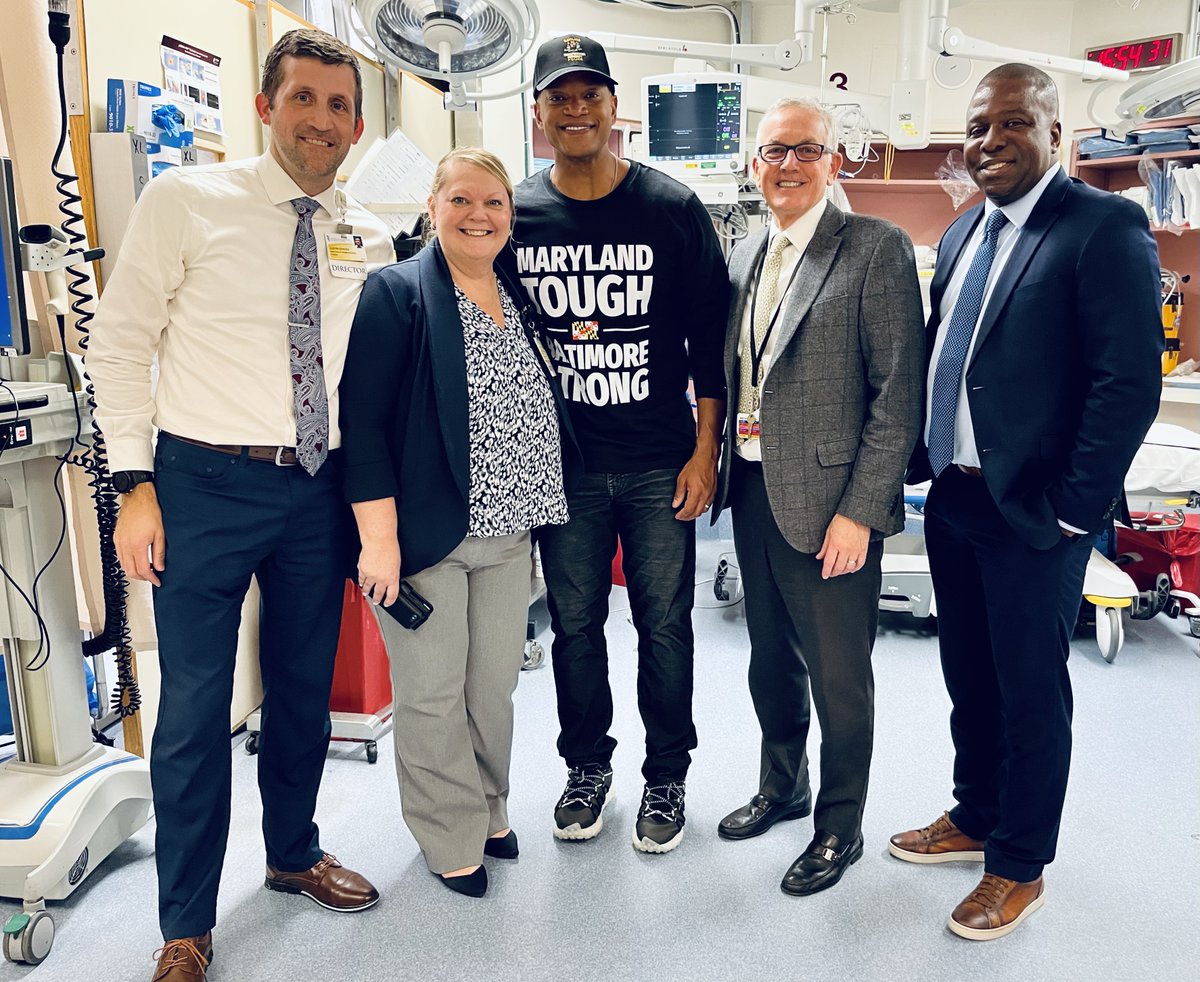 In times of tragedy, the power of human comfort is undeniable. Thank you @GovWesMoore and your team for exemplifying this during your recent visit to Shock Trauma to recognize our work, including treatment of a survivor of the Francis Scott Key Bridge collapse.