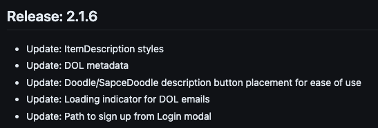 FR3NCHL0AF's tweet photo. Release 2.1.6 deploying now... #DoodlesReleaseNotes

Local Hardware Store -> [Customer Mailing List] https://t.co/VNOnwcxUfQ