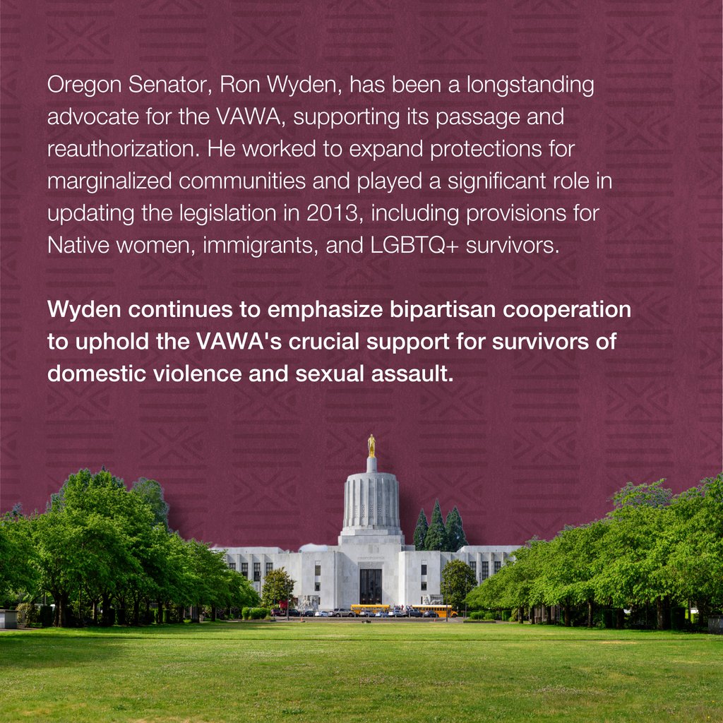 The VAWA provides critical funding to Bradley Angle and other DV agencies across Oregon. Signed into law in 1994, 2024 marks its 30th anniversary.⁠ Thank you to @ronwyden @wydenpress for working diligently to ensure these protections remain in place for the communities we serve.