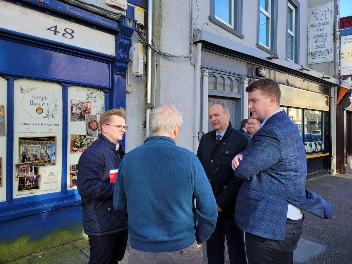 Great day here in Youghal with @JamesOConnorTD, out on the doors with local election candidate Patrick Mulcahy. Patrick has the interests of his community at heart and would make an excellent Councillor. #LE24