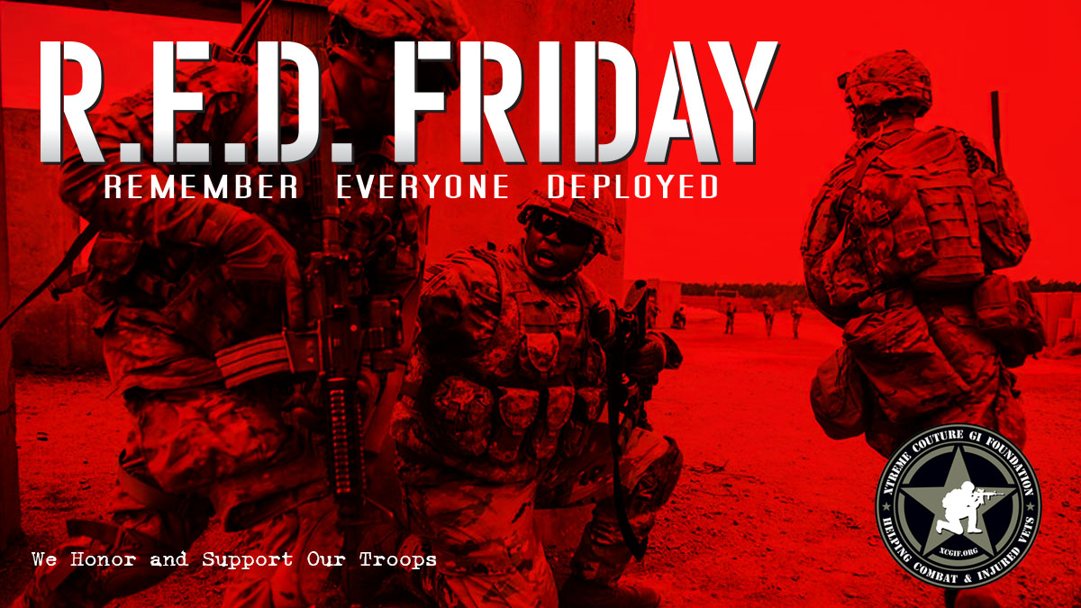 Remember Everyone Deployed (R.E.D.) Friday. We proudly honor and support our brave U.S. military soldiers deployed around the world. Your sacrifice & dedication to preserving our freedom does not go unnoticed. Thank you for your service & courage! #REDFriday #SupportOurTroops🎗️