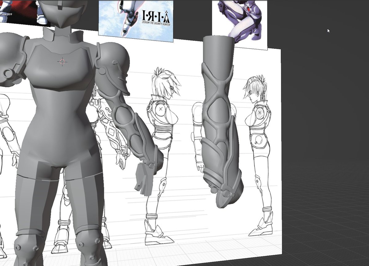 DangitSteve's tweet photo. Working on a #fanart character model of Iria from Iria: Zeiram the Animation. End goal is a Guilty-Gear-style pre-fight intro anim
#blender #b3d https://t.co/TOMepgGrKR