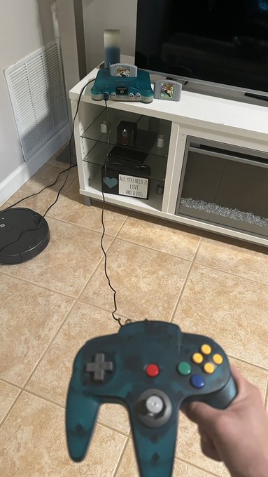 I forgot there&rsquo;s a cord and it doesn&rsquo;t reach my couch lol now I need a floor gaming chair 😩😂 #n64 #nintendo64<a href="/tag/gamergirl"class="tags"><span>#gamergirl</span></a><a href="/tag/retrogaming"class="tags"><span>#retrogaming</span></a><a href="/tag/n64"class="tags"><span>#n64</span></a><a href="/tag/nintendo64"class="tags"><span>#nintendo64</span></a>