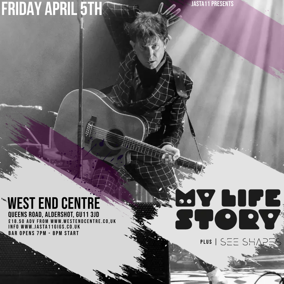 THIS TIME NEXT WEEK (Fri 5th April) 90s Britpop legends @MyLifeStoryUK will be hitting the stage at @teamwesty Aldershot. Support @saidPanda . Bar opens 7pm, 8pm start. Tickets westendcentre.co.uk/event/jasta-11…