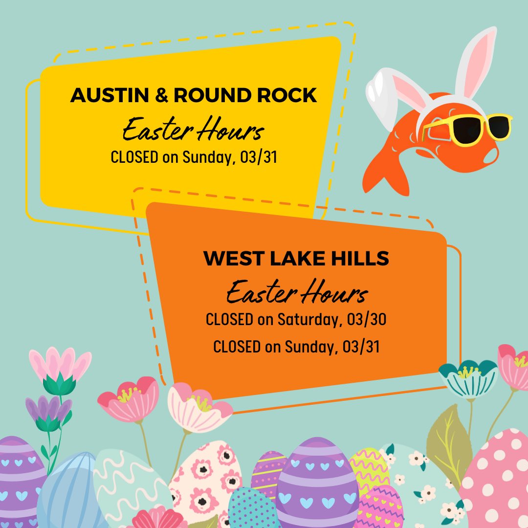 Easter hours!  All locations will be closed on Easter Sunday. Get your Poke fix now! #atx #pokehousetx