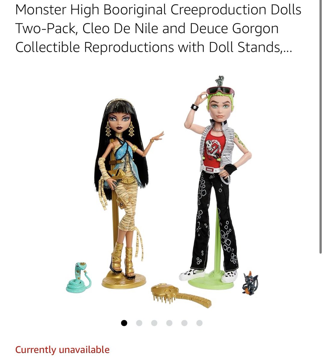 anelimonster's tweet photo. Seems like they're all gone already?! Were you fast enough? Luckily I got every set. Do you think they will be restocked again?๐ #MonsterHigh #dolltwt #monsterhighdolls #monsterhighfan #creeproductions #monsterhighalumni #monsterhighdoll #monsterhighcollector #monsterhighG1 https://t.co/Qq56JfxbPW