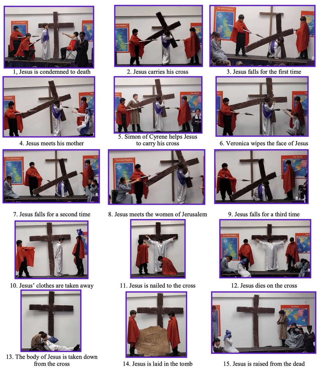 Today it is Good Friday. Yesterday, our last day in school, Year 6 presented a very special liturgy when they acted out the Stations of the Cross to remind us of Jesus’ crucifixion and death on the cross.