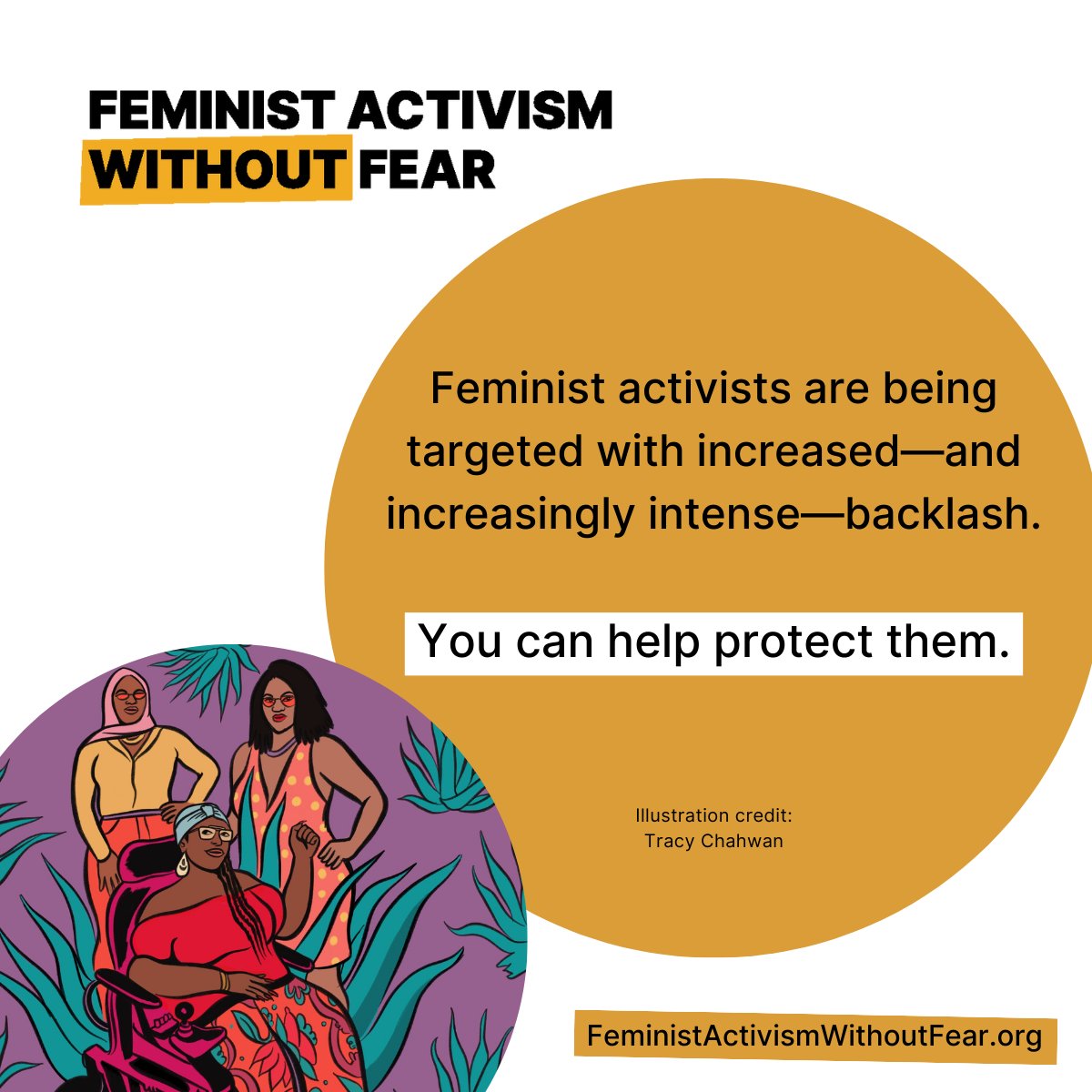 By shifting power, protection, and resources to frontline feminist movements, we can support activists in cultivating collective care to prevent, mitigate, and heal from reprisals and ensure movements thrive over time. Learn about the role you can take: FeministActivismWithoutFear.org
