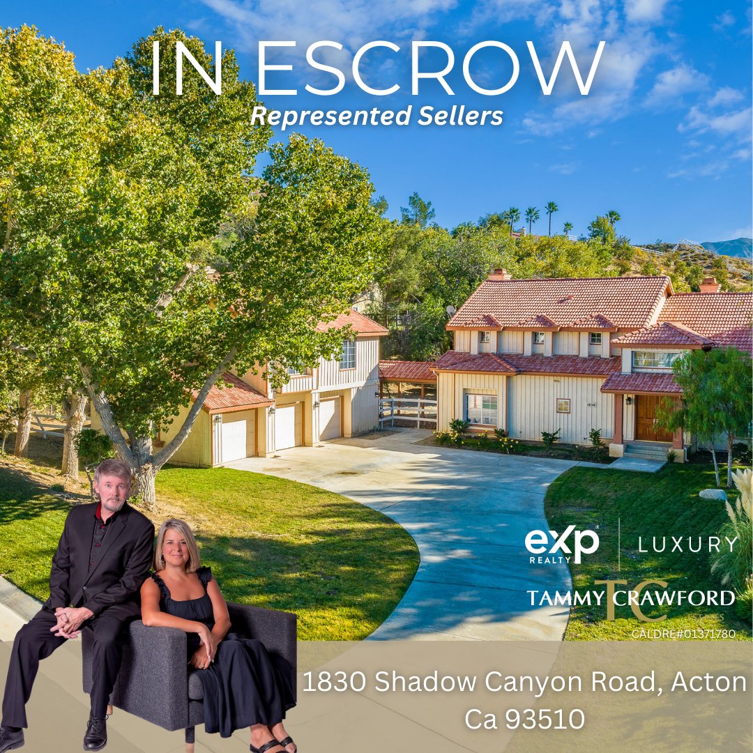 In Escrow!

📍1830 Shadow Canyon Road, Acton Ca 93510

#inescrow #escrow #offeraccepted #TammyCrawfordGroup #AlwaysYourRealtor #WhoYouWorkWithMatters #exprealty #homeownership #forsale #homesforsale #homesearch #acton #actonrealestate