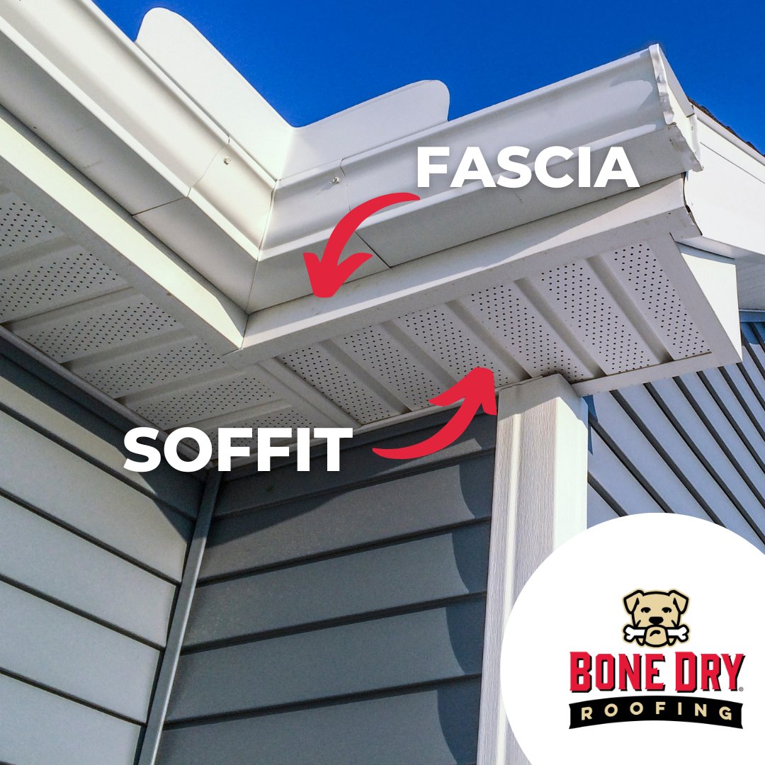 Did you know that soffits &amp; fascia are both critical components of your total roofing system? 🏡 They're oftentimes overlooked.

Visit 👉🏼 bonedry.com/service/soffit… to learn more or 👉🏼 bonedry.com/contact-us/ to schedule a free inspection!

#BoneDry #BoneDryRoofing #Soffit #Fascia