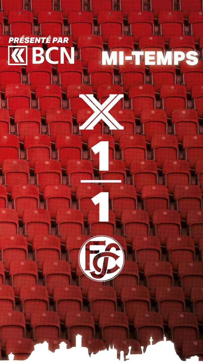 XamaxFCS's tweet photo. 45+4' C'est la mi-temps
#XAMFCS #SangRougeNoir https://t.co/XJxlefPQqB