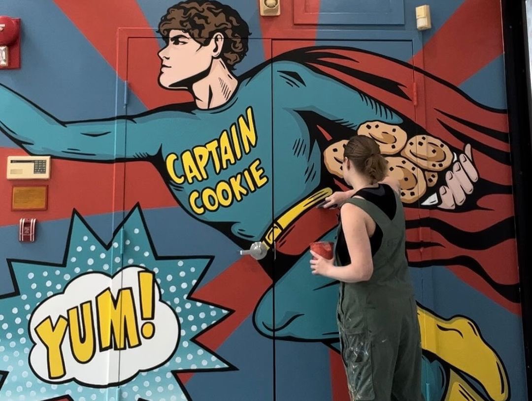 🎨✨ Embracing the beauty of our Captain Cookie &amp; the Milk Man Cleveland Park store with gratitude for the incredible artwork by @CapitalMurals. 🍪💫 

Each brushstroke captures our mission: “Saving the World, One Cookie at a Time.” Come indulge sweetness and artistry!