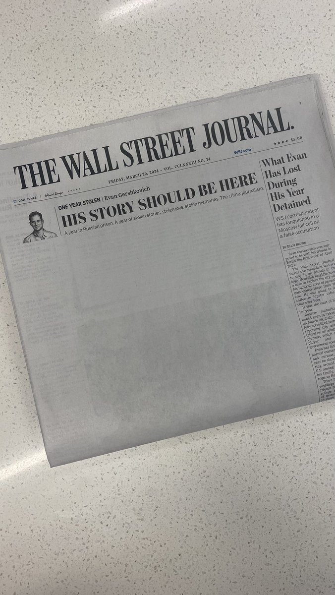 Free Evan. One year. #IStandWithEvan