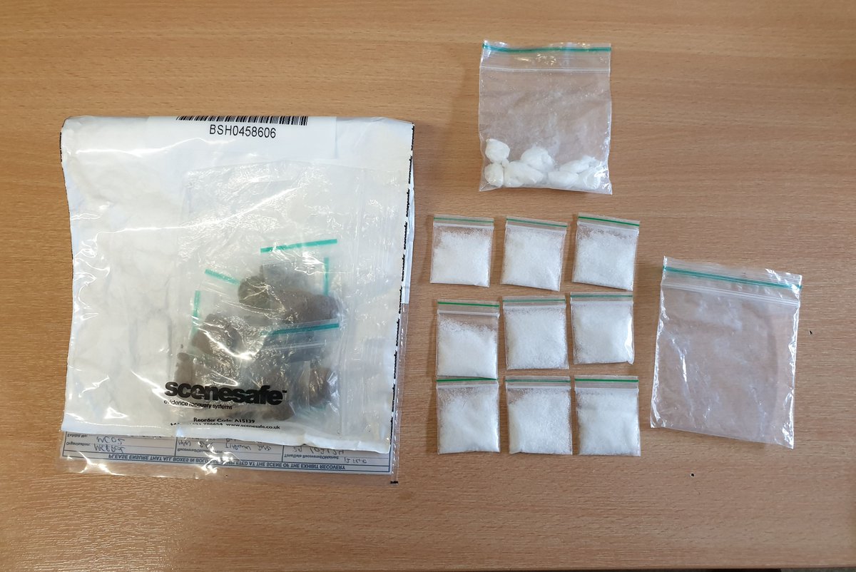 Today, whilst on patrol in the Garston Area, Speke Neighbour detained and searched a male under Section 23, Misuse of Drugs Act. As a result the male was arrested for Possession with Intent to Supply Class A and B; and a Section 18 (1) search was conducted at his home address.
