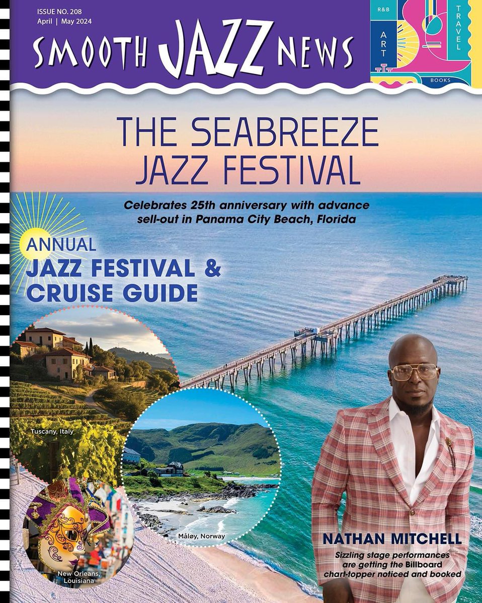 @SmoothJazzNews The April-May issue of Smooth Jazz News has been published! It features the 25th Seabreeze Jazz Festival, our Annual Jazz Festival & Cruise Guide, Nathan Mitchell, a feature on fans who turned pro event producers for charity & more!

Paid subscribers and