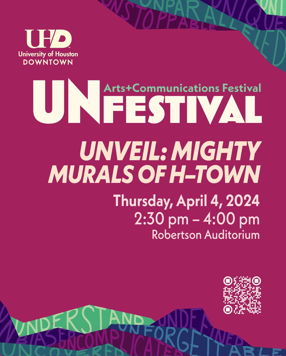 It's been a while since I posted here, but I wanted to say I'll be talking about my mural "Reaching Up" at UHD.