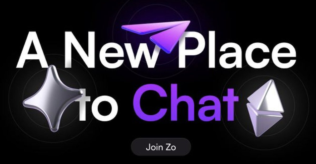 Kenny_Tomide's tweet image. Ready to break free from centralized platforms? Explore Zo(@joinzo), the next-gen Web 3 chat app! Enjoy privacy, security, and full control over your conversations. Say hello to the future of messaging! 

#Zo #Web3 #DecentralizedCommunication