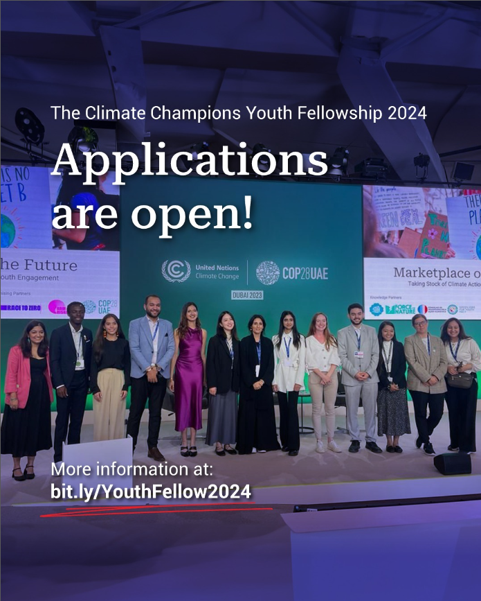 🌍✨ Calling all young climate advocates! Apply now for the Climate Champions #Youth #Fellowship 2024! Paid opportunity to amplify youth voices in climate action. Deadline: April 10, 2024. Let's lead the change together: Apply Here shorturl.at/wHY39 #ClimateAction
