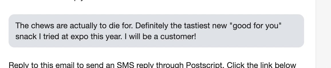 I posted one of these last week...I love our SMS customers so much. I answer all of them. ❤️ 
<a href="/rbelbee/">rbelbeesweets</a> 💪🏽⚡️🍯🍒🍄