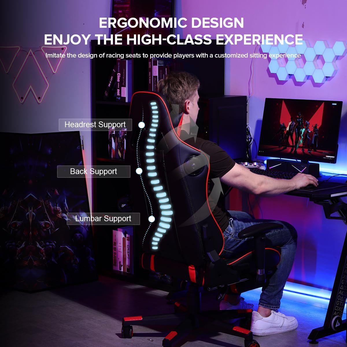 Get ready to experience gaming like never before.Get ready to experience gaming like never before. The GTRACING chair with Bluetooth speakers offers unmatched comfort and sound quality, making every session epic. #GameInStyle
#EpicGamingSessions
#UltimateComfortAndSound