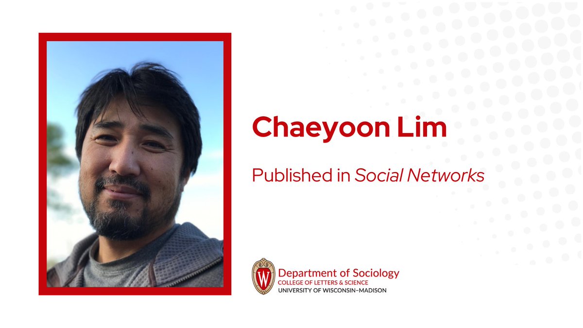 UWSoc's tweet image. #NewPub: Chaeyoon Lim, Yoonyoung Na, Hyeona Park and Dong-Kyun Im published "Not all friends are created equal: Friendship ties across different social contexts in South Korea" in Social Networks. sciencedirect.com/science/articl…